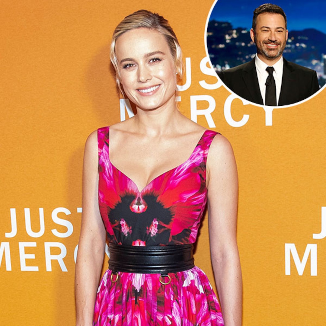 See Brie Larson Nail the Ultimate Jimmy Kimmel Impression - E! Online